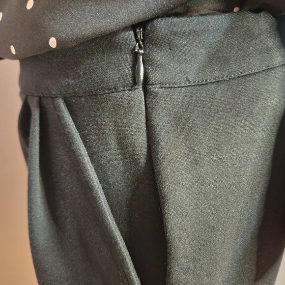 J Crew Black Pencil Skirt Pockets Zipper Pleated Back Work Office Career Size 6 - Picture 8 of 12